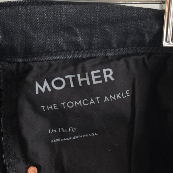 Mother SUPERIOR The Tomcat Ankle On The Fly Solid Wash Black Size 34 Buttonfly - Picture 8 of 8